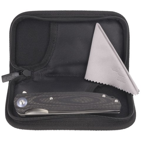 Nóż składany Bestech Ascot Carbon Fiber / Black G10, Satin D2 (BG19A) Bestech Knives