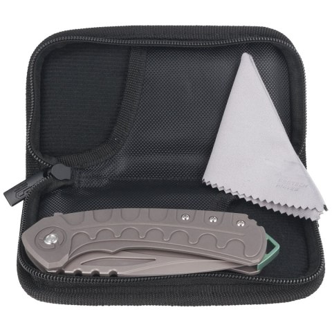 Nóż składany Bestech Buwaya Grey Titanium, Dark Bead Blast Stonewashed M390 by Kombou (BT2203B) Bestech Knives