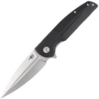 Nóż składany Bestech Fin Black G10, Satin 14C28N (BG34A-1) Bestech Knives