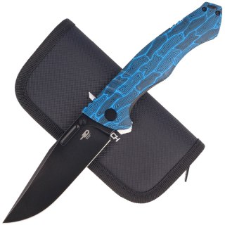 Nóż składany Bestech Keen II Black-Blue G10/Titanium, Black Stonewashed CPM S35VN by Koens Craft (BT2301D) Bestech Knives