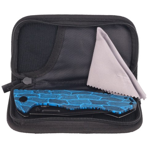 Nóż składany Bestech Keen II Black-Blue G10/Titanium, Black Stonewashed CPM S35VN by Koens Craft (BT2301D) Bestech Knives