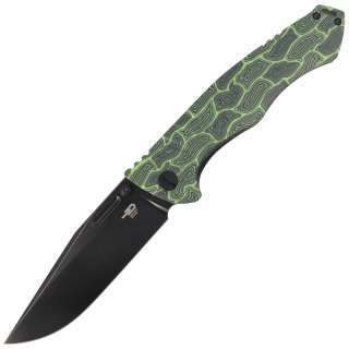 Nóż składany Bestech Keen II Black-Green G10/Titanium, Black Stonewashed CPM S35VN by Koens Craft (BT2301E) Bestech Knives