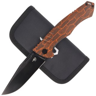 Nóż składany Bestech Keen II Black-Orange G10/Titanium, Black Stonewashed CPM S35VN by Koens Craft (BT2301F) Bestech Knives