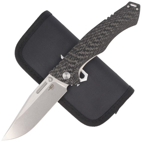 Nóż składany Bestech Keen II Black Titanium/Carbon Fiber, Stonewashed/Satin CPM S35VN by Koens Craft (BT2301A) Bestech Knives