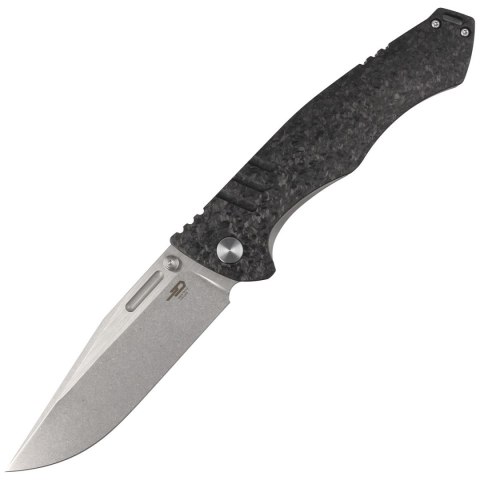 Nóż składany Bestech Keen II Black Titanium/Marbled Carbon Fiber, Stonewashed/Satin CPM S35VN by Koens Craft (BT2301B) Bestech Knives