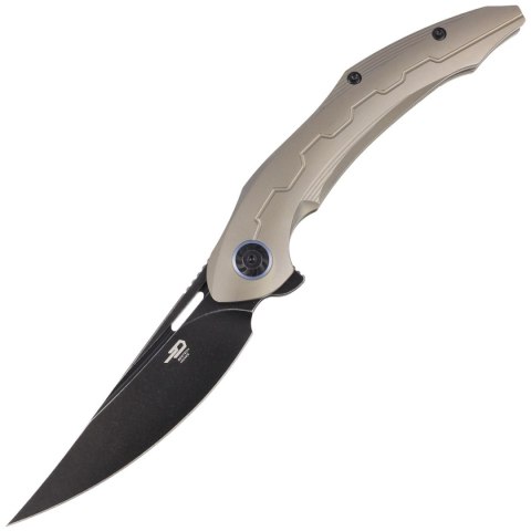 Nóż składany Bestech Marukka Bronze Titanium, Black Stonewashed M390 by Kombou (BT2002C) Bestech Knives