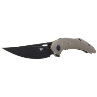 Nóż składany Bestech Marukka Bronze Titanium, Black Stonewashed M390 by Kombou (BT2002C) Bestech Knives