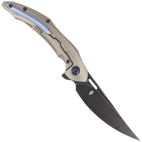 Nóż składany Bestech Marukka Bronze Titanium, Black Stonewashed M390 by Kombou (BT2002C) Bestech Knives