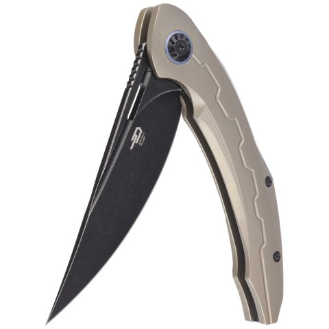 Nóż składany Bestech Marukka Bronze Titanium, Black Stonewashed M390 by Kombou (BT2002C) Bestech Knives