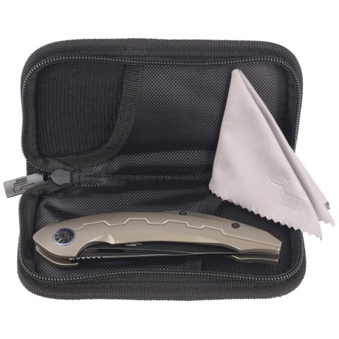 Nóż składany Bestech Marukka Bronze Titanium, Black Stonewashed M390 by Kombou (BT2002C) Bestech Knives