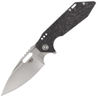 Nóż składany Bestech Shodan Grey Titanium / Carbon Fiber, Stonewash / Satin CPM S35VN by Todd Knife and Tool (BT1910C) Bestech Knives