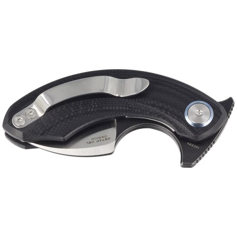 Nóż składany Bestech Strelit Black G10, Satin/Black Stonewashed 14C28N by Ostap Hel (BG52A-2) Bestech Knives