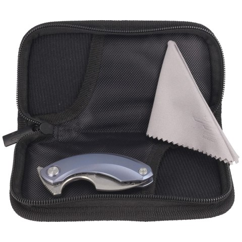 Nóż składany Bestech Strelit Blue Stonewashed Titanium, Damascus by Ostap Hel (BT2103I) Bestech Knives