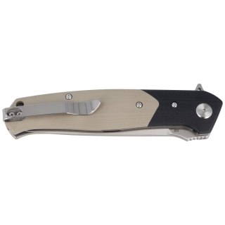 Nóż składany Bestech Swordfish Black / Beige G10, Satin D2 (BG03B) Bestech Knives