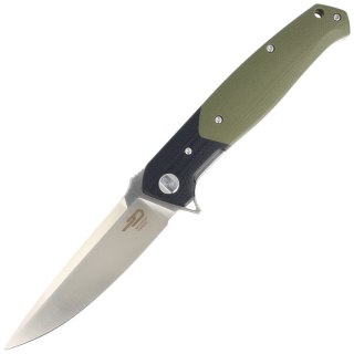 Nóż składany Bestech Swordfish Black / Green G10, Satin D2 (BG03A) Bestech Knives