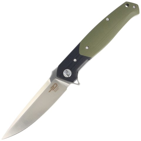 Nóż składany Bestech Swordfish Black / Green G10, Satin D2 (BG03A) Bestech Knives