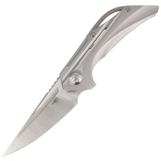 Nóż składany Bestech Vigil Gray Titanium, Satin M390 by Kombou (BT2201A) Bestech Knives