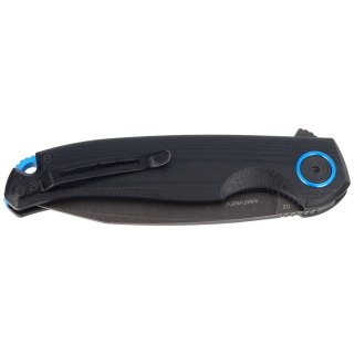 Nóż składany BlackFox Argus Black G10, Black Stone Washed D2 by Grigorii Matveev (BF-760) FOX