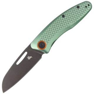 Nóż składany BlackFox Feresa OD GreenAluminium, Black Stone Washed D2 by Grigorii Matveev (BF-762 OD) FOX