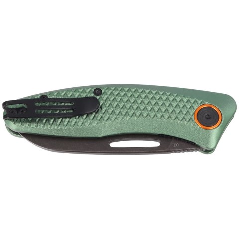 Nóż składany BlackFox Feresa OD GreenAluminium, Black Stone Washed D2 by Grigorii Matveev (BF-762 OD) FOX