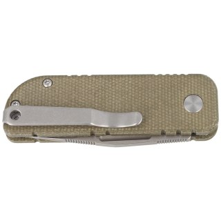 Nóż składany BlackFox NU-Bowie Green Micarta, Coarse Stone Washed D2 by Keanu Alfaro (BF-758-MI) FOX