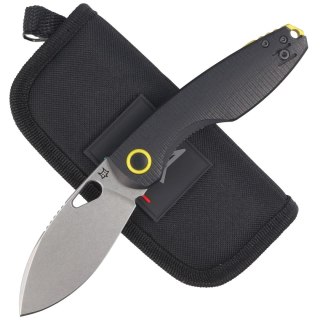 Nóż składany FOX Chilin Black G10, Stonewashed N690Co by Jesper Voxnæs (FX-530 G10B) FOX