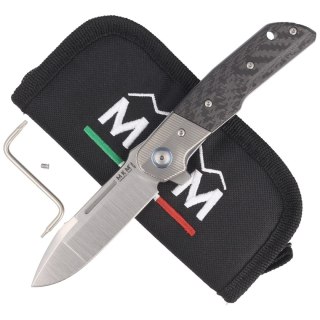 Nóż składany MKM Clap Carbon Fiber, Satin M390 by Bob Terzuola (MK LS01-CT) MKM - Maniago Knife Makers