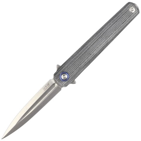 Nóż składany MKM Flame Light Dagger Black Micarta, Stonewashed M390 by Michael Zieba (MK FL02L-BC) MKM - Maniago Knife Makers