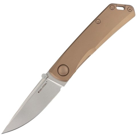 Nóż składany Real Steel LUNA Eco Bronze Steel, Beadblast K110 by Poltergeist Works (7084) Real Steel