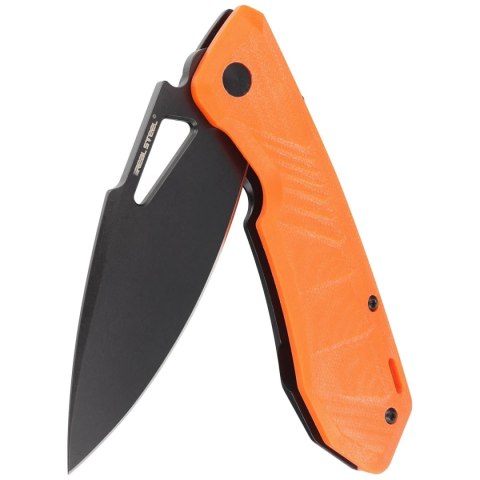 Nóż składany Real Steel Pelican Orange G10 / Black Steel, Black D2 by Aslan Zhanabayev (7922) Real Steel