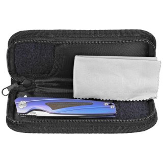 Nóż składany RikeKnife 803CH Blue Titanium/Carbon Fiber, Satin M390 by Richard Wu (RK803CH-B) RikeKnife Co. Ltd.