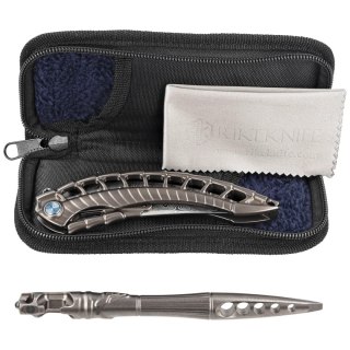 Nóż składany RikeKnife Alien 4 Dark Gray Titanium, Damasteel by Richard Wu (RK-ALIEN4-DG) RikeKnife Co. Ltd.