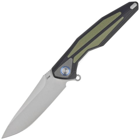 Nóż składany RikeKnife Tulay Integral Black G10/OD Green G10 Inlay, Satin 154CM (RK-TULAY-BOG) RikeKnife Co. Ltd.