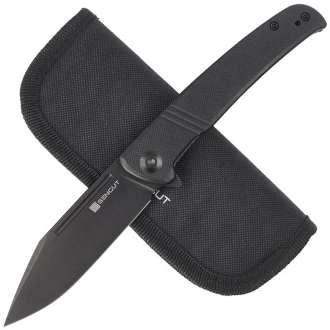 Nóż składany Sencut Brazoria Black G10, Black Stonewashed D2 (SA12A) Sencut by We Knife