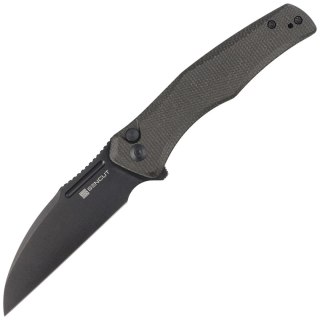 Nóż składany Sencut Watauga Dark Green Canvas Micarta, Black Stonewashed D2 (S21011-2) Sencut by We Knife