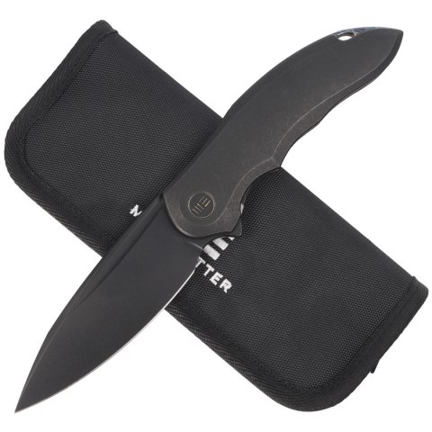 Nóż składany WE Knife Makani LE No 019/300 Black Titanium, Black Stonewashed CPM 20CV by Anton Tkachenko (WE21048-1) WE Knife