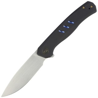 Nóż składany WE Knife Seer LE No 444/610 Black Titanium, Rubbed Silver CPM 20CV (WE20015-1) WE Knife