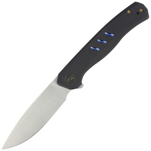 Nóż składany WE Knife Seer LE No 444/610 Black Titanium, Rubbed Silver CPM 20CV (WE20015-1) WE Knife