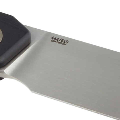 Nóż składany WE Knife Seer LE No 444/610 Black Titanium, Rubbed Silver CPM 20CV (WE20015-1) WE Knife
