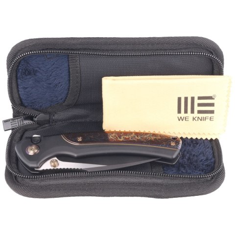 Nóż składany WE Knife Ziffius LE No 062/310 Black Titanium/Flamed, Black Stonewashed/Satin CPM 20CV (WE22024D-1) WE Knife