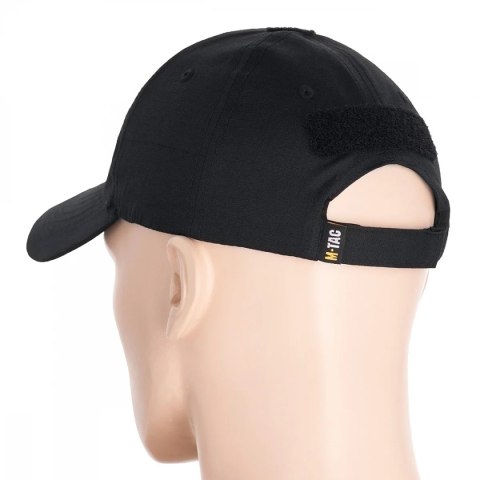 Czapka z daszkiem M-Tac Flex Rip-Stop z Velcro, Black (40534002) M-TAC