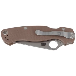 Nóż składany Spyderco Para Military 2 Brown G10, Stonewash CPM 15V Sprint Run (C81GPBN15V2) Spyderco Inc.