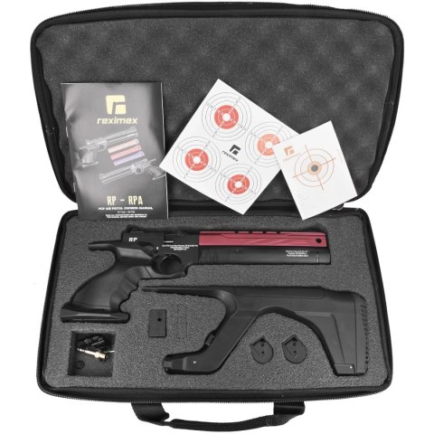 Pistolet wiatrówka PCP Reximex RP Red 4.5 mm z regulatorem Reximex