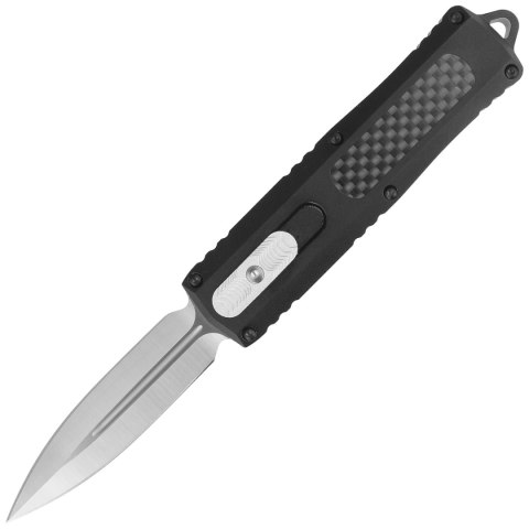 Nóż automatyczny OTF TacKnives TAKCOM Hornet Double Edge Carbon Fiber / Aluminum, Satin 154CM TacKnives