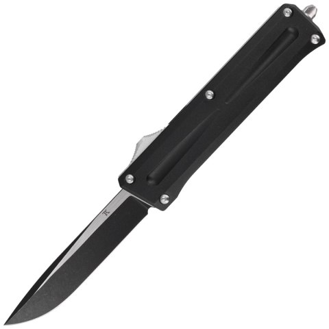 Nóż automatyczny OTF TacKnives TAKCOM Stinger DP Black Aluminum, DLC 154CM TacKnives