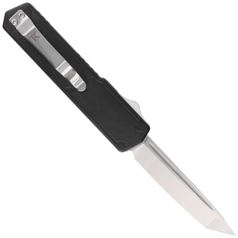 Nóż automatyczny OTF TacKnives TAKCOM Vigor V2 Black G10 / Black Aluminum, Satin 154CM TacKnives