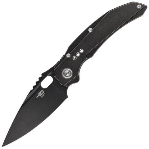 Nóż składany Bestech Exploit Black Stonewashed Titanium, Black Stonewashed S35VN by Todd Knife and Tool (BT2005C) Bestech Knives