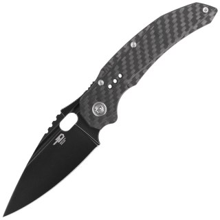 Nóż składany Bestech Exploit Black Titanium/CF, Black Stonewashed CPM S35VN by Todd Knife and Tool (BT2005G) Bestech Knives