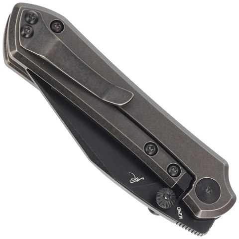 Nóż składany Bestech Icarus Black-Bronze Stonewashed Titanium, Black Stonewashed M390 by Nick Rogers (BT2302B) Bestech Knives