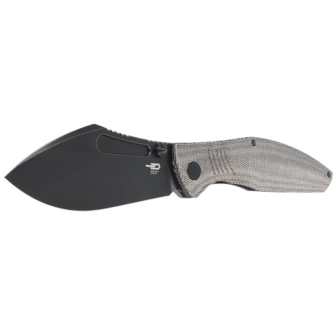 Nóż składany Bestech Lockness Black Canvas Micarta/Titanium, Black Stonewashed M390 by Koens Craft (BT2205F) Bestech Knives